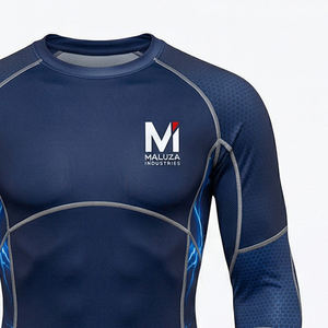 Camiseta de Compresión Titan Shield de Manga Larga para Hombre, para Gimnasio, Entrenamiento, Rendimiento Táctico, Transpirable, de Secado Rápido, Ecológica, MALUZA - Product Image 2