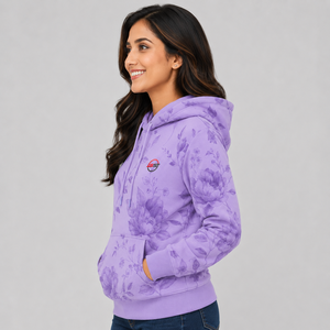 Sweat à capuche pour femme de qualité durable, logo imprimé personnalisé, en molleton de coton doux, respirant, écologique, vêtement décontracté pour femme - Product Image 2