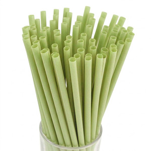Green Algae <b>Drinking</b> <b>Straws</b> Disposable Eco-Friendly Individually Wrapped Biodegradable <b>Straws</b> <b>for</b> Bubble Tea Cafe - Product Image 4