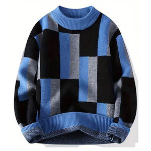 Custom Men's Vintage Wool Knitted <b>Cardigan</b> <b>Sweater</b> Anti-Pilling Breathable Long Sleeve Winter Front Logo - Product Image 1