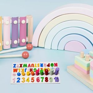 Tablero de aprendizaje de matemáticas Montessori 3 en 1 de madera |   Juegos de Números, Colores y Conteo para Niños Pequeños |   Rompecabezas Educativo de Clasificación - Product Image 4