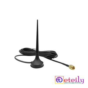 Antena Magnética de Goma Eteily 3G 3dBi con Cable RG174 (3 Metros) + Conector Macho para Aplicaciones de Comunicación Vehicular de 4 Bandas - Product Image 1