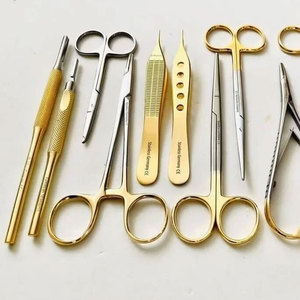 Premium Stainless Steel Surgical Scissors Set Gold Handle Surgical Instruments Kit Medical Grade <b>Precision</b> <b>Tools</b> CE ISO Approved - Product Image 4