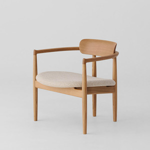 Sillón Escandinavo de Madera para Jardín, Sofá Individual para Exteriores, Cojín No Impermeable, Muebles de Exterior - Sammy - Product Image 1