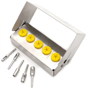 Juego de instrumentos para elevación de senos dentales con tope de perforación y estuche metálico organizado para cirugía dental clínica - Product Image 3