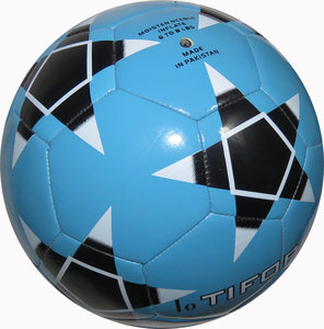 Ballons de football thermocollés en PU taille 4 pour enfants - Écologiques, pour entraînement extérieur, cousus à la machine, marque personnalisée - Product Image 2
