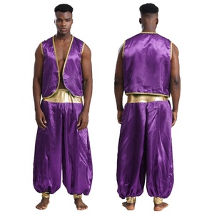 Conjuntos de Disfraces de Príncipe Árabe para Hombre, Chalecos y Pantalones Largos para Cosplay, Clubwear, Espectáculos de Cuentos de Hadas, Juegos de Rol y <span class=keywords><strong>Carnavales</strong></span> - Product Image 3