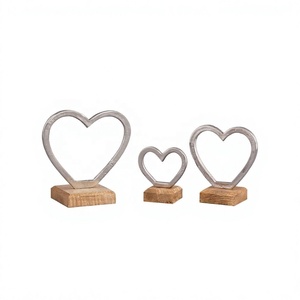 Decoración Navideña para el Hogar, Escultura de Corazón, Base de Aluminio, Tamaño Personalizado, Suministros de Decoración Navideña, Sublimación en Blanco - Product Image 1