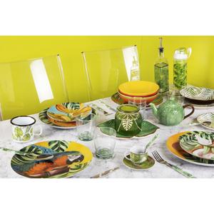 Ensemble de 6 assiettes de service en céramique Excelsa Foliage vertes 26,5x2,5x17,5 cm - Product Image 2