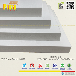 Lámina de Espuma de PVC WPC Blanca Resistente Pima de 25 mm de Espesor, Densidad de 0.6 G/cm3, Polivinilo Expandido para Construcción de Paredes y Muebles, Código HS - Product Image 1