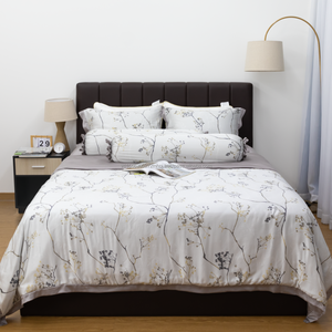 Ensemble de literie d'hôtel en tissu doux personnalisé en gros drap de lit imprimé couette rembourrage en polyester écologique anti-allergie - Product Image 3