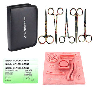 Medical Students Complete Stainless Steel Dissection <b>Kit</b> Surgical Instruments Wound Closure Training <b>Kit</b> for Veterinary Nursing - Product Image 1