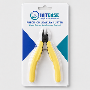 Alicates de Corte de Joyería Profesionales de Acero Inoxidable, Cortador de Alambre de Precisión, con Resorte, Ergonómicos, con Mangos Amarillos para Bricolaje - Product Image 6