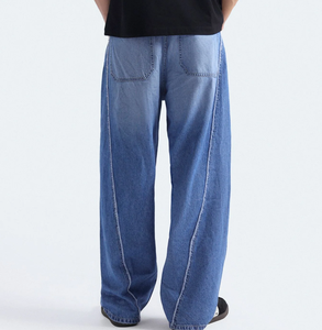 Men's Women's Light Multiple Color Loose Fit <b>Denim</b> Jeans Casual Washed Wide Leg Style Summer Wear <b>Denim</b> <b>Jacket</b> Pant Baggy Styles - Product Image 6