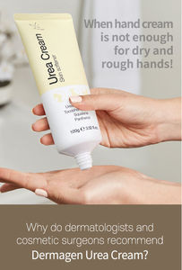 Crema de urea Dermagen para piel muy seca - Revitalizante blanqueador con vitamina E, hidratante para el cuidado de la piel sensible, crema para talones - Product Image 3
