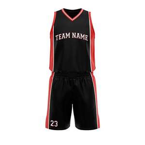 Ensemble d'uniformes de basketball personnalisés par sublimation pour jeunes équipes – Maillot et short d'entraînement sans manches en maille bleu marine et turquoise – Vêtements personnalisés - Product Image 1