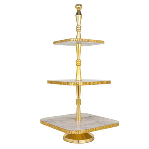 Decorative Golden Color Birthday Decoration <b>Cake</b> <b>Stand</b> Glass Lid Dome Metal Brass and Stainless Steel Flower Shape - Product Image 6