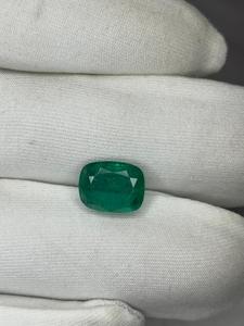 zambian <b>emerald</b> loose natural <b>emerald</b> <b>cushion</b> cut. - Product Image 5