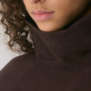 Women <b>Mock</b> <b>Neck</b> Sweatshirt Warm Knit Fabric Pullover <b>Top</b> For Winter Casual Wear Daily Fashion Use Women <b>Mock</b> <b>Neck</b> Sweatshirt - Product Image 2