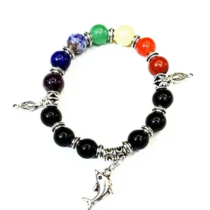 Pulsera de Cristal Hecha a Mano al por Mayor con Dije de Delfín, Regalo de Boda, Amayra Crystals Exports - Product Image 1