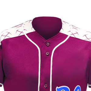 Ensemble de maillot et pantalon de baseball personnalisable par sublimation avec design à boutons intégraux, manches à motifs, pantalon blanc - Polyester, unisexe, adulte - Product Image 4