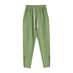 Pantalon de sport décontracté pour homme, nouvelle collection printemps-automne, haute élasticité, respirant, avec fermeture éclair sur la jambe, pour le fitness, la course à pied et le jogging - Product Image 5