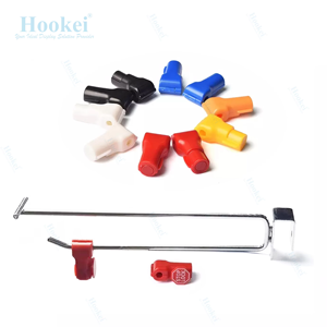 Anti-theft 500 Piece EAS Security <b>Hook</b> Stop Lock Retail Store <b>Plastic</b> Stop Lock for Single <b>Hook</b> - Product Image 3
