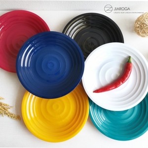 [Vente directe d'usine] Résine PGT fabriquée à Taïwan, résistante. Couverts durables et élégants - Assiette - Vert Malachite - Product Image 5
