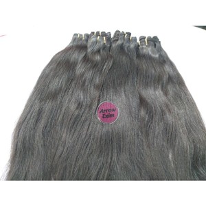 Extensiones de Cabello Humano Natural Liso Remy Virgen Sin Procesar 100% Indio ARROW EXIM 100g, Doble Trama a Máquina, de Una Sola Capa - Product Image 5
