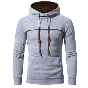 BRG <b>Men's</b> Hooded Solid Color <b>Sweatshirt</b> Cotton Fleece Regular Fit Casual Autumn Wear Gray <b>Men's</b> Hoodies & <b>Sweatshirts</b> - Product Image 3