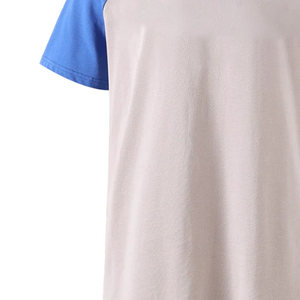 T-shirt Raglan Bicolore Personnalisé ODM OEM 100% Coton Tricoté Col Rond Manches Courtes Homme Décontracté Impression Logo Personnalisé Vente en Gros - Product Image 6