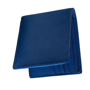 Personalized Genuine Leather Eco-Friendly Breathable Open Short Men's Compact <b>Smart</b> Design Storage <b>Wallet</b> for Work Travel - Product Image 1
