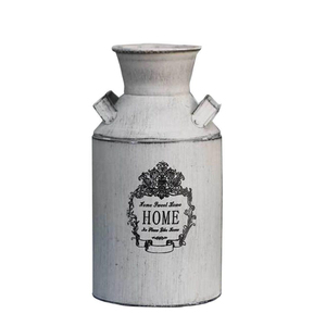 Support à fleurs fait main en fer blanc vieilli, écologique, pot de fleurs créatif de designer, vase fantaisie, vente en gros - Product Image 5