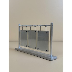 Aluminum Alloy Rectangle Mirror <b>Frame</b> Durable Metal Stand Tabletop Display Rack - Product Image 4
