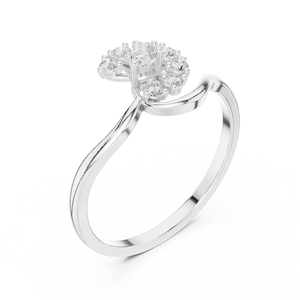 แหวนเพชรโมอิสฮาโลสีทองแท้10K เครื่องประดับชั้นดี - Product Image 4