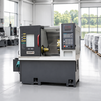 Machine de tournage CNC avec banc incliné à 30 degrés et base en fonte HT300 pour petites pièces métalliques de précision et broches de précision LK-160