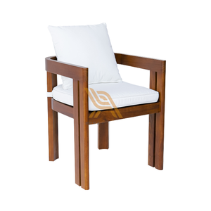 Muebles Modernos para Interiores y Exteriores, Sillas de Comedor Hechas de Madera de Teca para el Hogar y Restaurantes, Conjuntos con Diseño Resistente a la Intemperie - Product Image 1