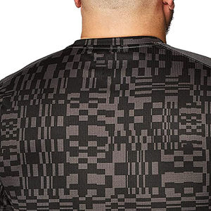 Men’s Geometric Print T-<b>Shirt</b> Short Sleeve Crew Neck Casual Polyester Knit Top Regular Fit Breathable Lightweight Fashion - Product Image 4