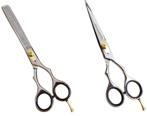 Ciseaux de coiffure professionnels en acier inoxydable à lame affûtée, ciseaux à effiler, kit de beauté avec peigne et étui - Product Image 2