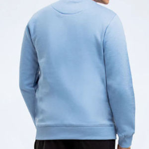 เสื้อสเวตเชิ้ตผู้ชายทรงปกติ ผ้าฝ้ายฟลีซสีพื้น 100% คอกลม แขนยาว ทรงหลวม ระบายอากาศได้ดี คุณภาพสูง เหมาะสำหรับฤดูหนาว - Product Image 5