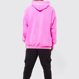 Sweat à capuche de luxe personnalisé en mélange polyester/coton 500 g/m² 600 g/m² avec broderie frontale, épaules tombantes, coupe classique, en molleton pour homme - Product Image 6