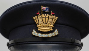 100% Hand Embroidery 3D Eco-Friendly Customizable Badges Denim Fabric Gold Crown with Red Flag OEM-Service Handmade - Product Image 4