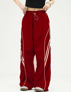 Pantalones de poliéster de corte ajustado, personalizables, estilo cargo, holgados, ligeros, con cordón, para mujer, para gimnasio, para correr - Product Image 6