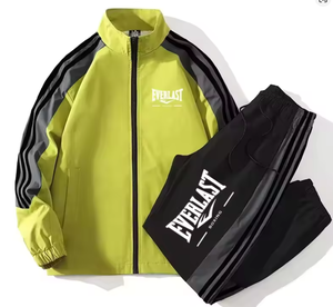 Ensemble de vêtements de sport imprimés pour hommes, coupe ample, décontracté, pour l'extérieur, grande taille, haute qualité, ensemble 2 pièces veste et pantalon, automne et hiver - Product Image 5