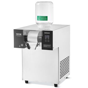 Macchina per il ghiaccio commerciale con fiocco di neve in acciaio inossidabile 397 libbre/capacità di 24 ore per il gelato - Product Image 1