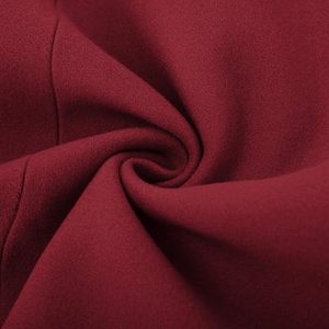 Manteau trench élégant pour femme, double boutonnage, mi-long, bleu marine uni, manches longues, col à revers, coupe-vent, polyester, vêtement d'extérieur pour l'automne - Product Image 5