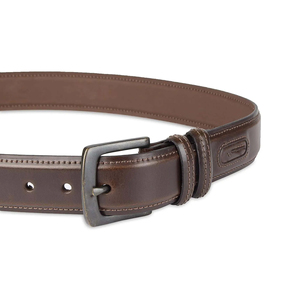 Ceintures en cuir de vachette marron formelles avec boucle à ardillon rectangulaire en fer, conception monobloc durable - Product Image 2