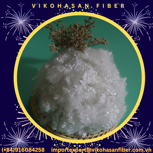 Vikohasan - Fibra Discontinua de Poliéster 100% Reciclado, Grado HCS 15d, Siliconada, Hueca y Conjugada en 3D, Material GRS para Hilado de PET - Product Image 6