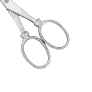 Stainless Steel <b>Cuticle</b> <b>Scissors</b> Straight Blade Sharp Tip Round Handle Durable Manicure Nail Trimming Tool Made in Pakistan - Product Image 6