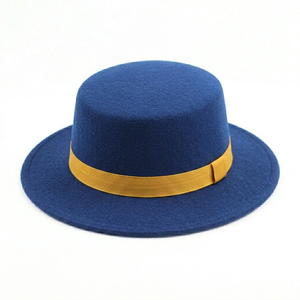 Chapeau Fedora Rétro Noir Borsalino pour Hommes à Cheveux Longs en Feutre Polyester/Coton Style Personnage Extérieur Quatre Saisons - Product Image 4